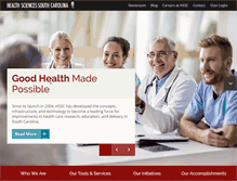 Tablet Screenshot of healthsciencessc.org